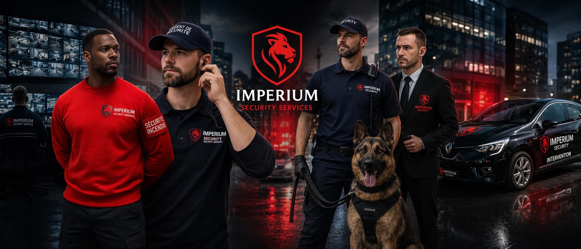 Agent de sécurité Imperium Security en mission